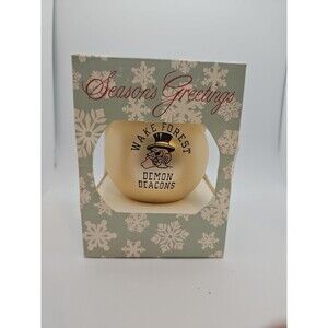 Vintage 1987 Ornament Wake Forest Demon Deacons New In Original Box Made In USA